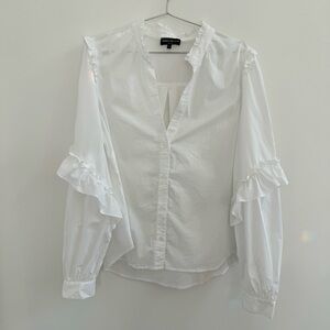 Generation Love White Ruffle Blouse